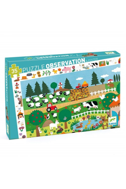 Puzzle Observación La Granja DJECO