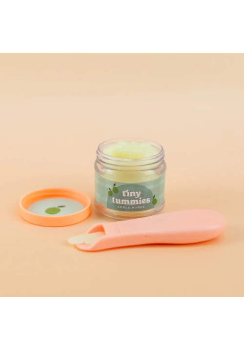 Potito y cuchara para muñecos  Manzana TINY HARLOW