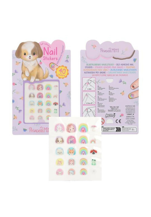 Pegatinas para uñas con motivos de animales Princess Mimi BY DEPESCHE