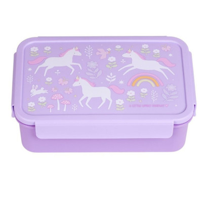 Caja almuerzo bento Unicornios A LITTLE LOVELY COMPANY
