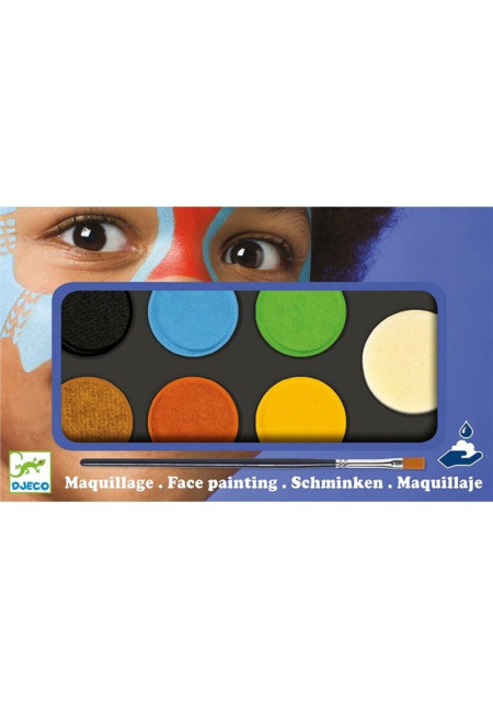 Maquillaje paleta 6 colores natural DJECO Maquillaje paleta 6 colores natural DJECO