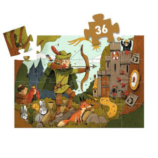 Puzzle Silueta Robin Hood DJECO
