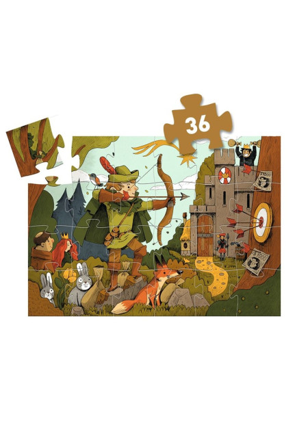 Puzzle Silueta Robin Hood DJECO