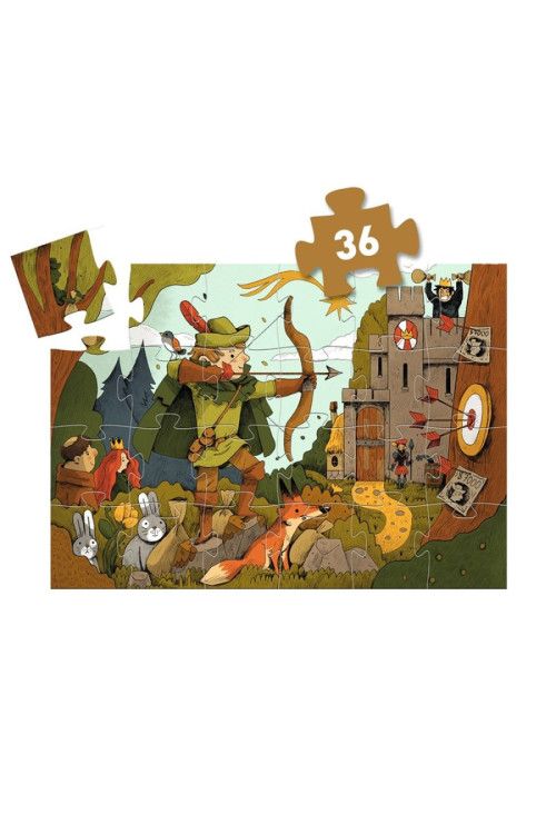 Puzzle Silueta Robin Hood DJECO