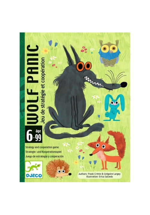 Wolf Panic juego de cartas DJECO