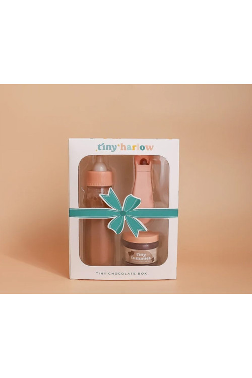 Biberon mágico con Potito y Cuchara para muñecos chocolate  TINY HARLOW