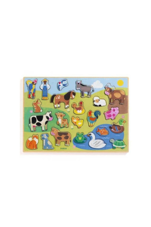 Encajable Puzzlo Campo DJECO