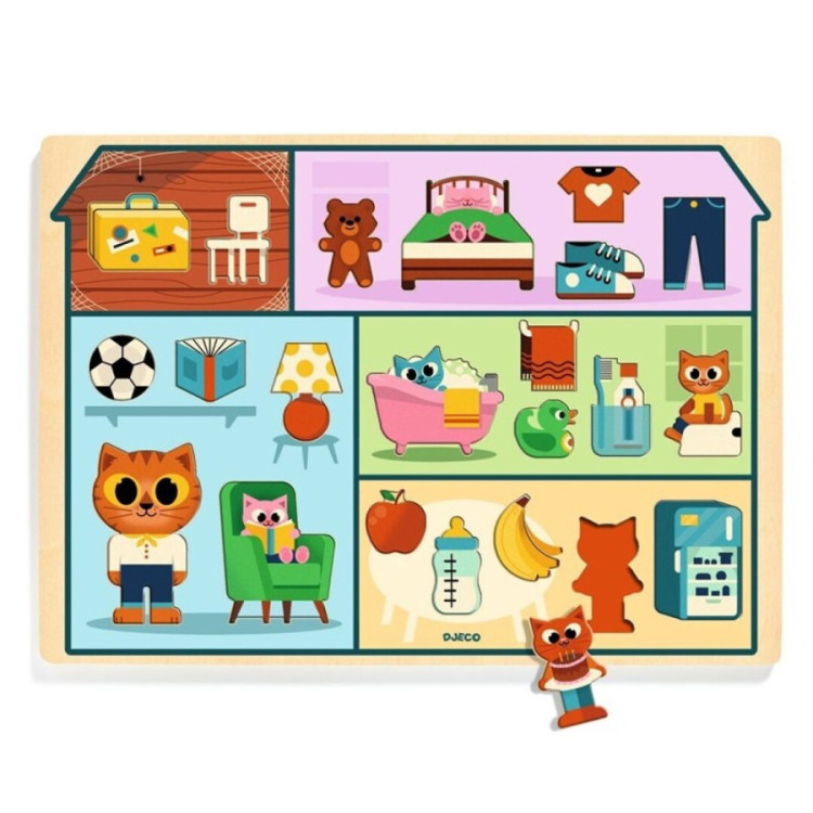 Encajable Puzzlo House DJECO