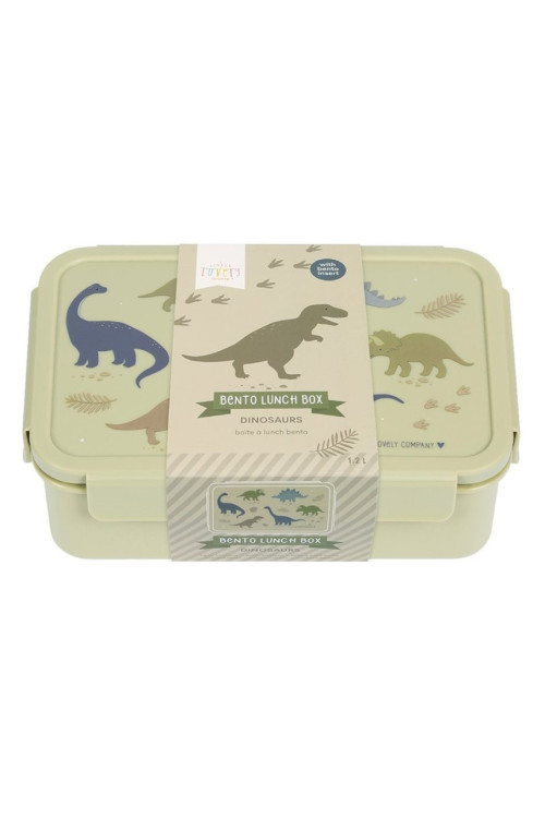 Caja almuerzo bento dinosaurios A LITTLE LOVELY COMPANY