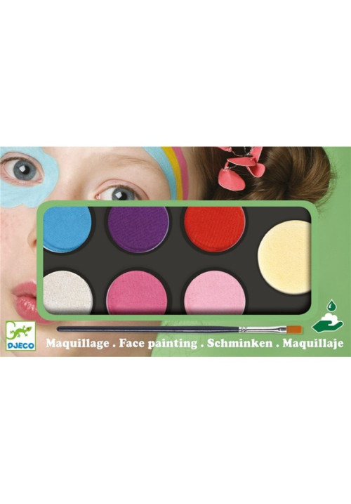 Maquillaje paleta 6 colores dulce DJECO