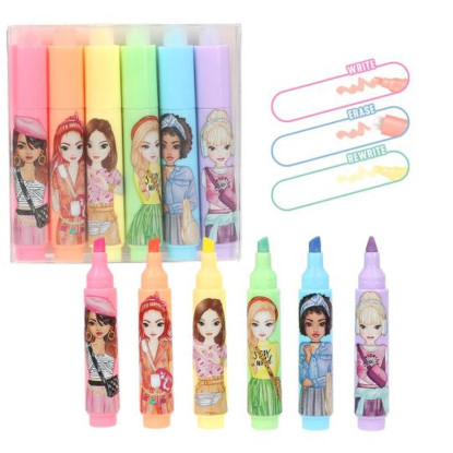 Rotuladores mini fluorescentes borrables Top Model BY DEPESCHE