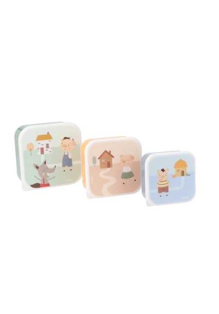 3 Cajas Almuerzo The Three Little Pigs TUTETE