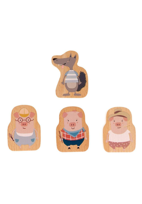 Juego mantel los tres cerditos MONNEKA