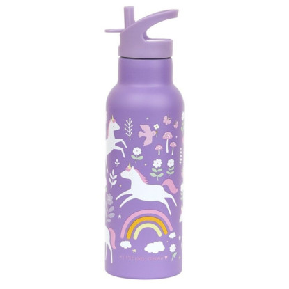 Botella acero 500ml Unicornios A LITTLE LOVELY COMPANY