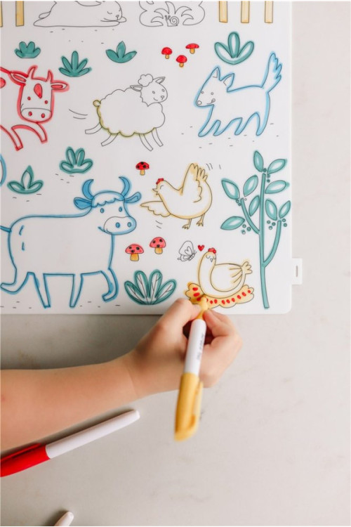 Scribble  Mat En la Granja 4 rotul.