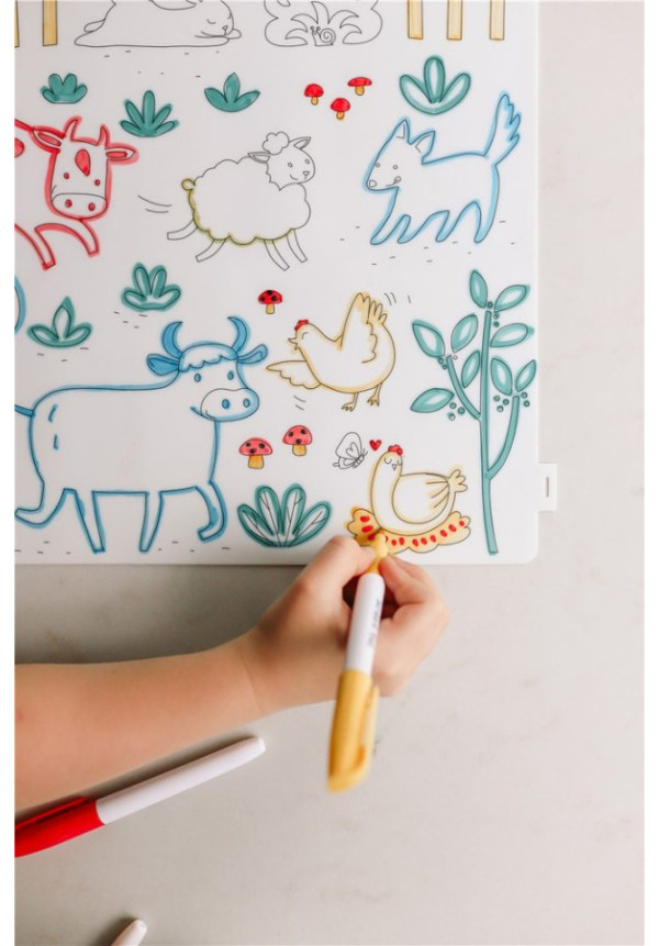 Scribble  Mat En la Granja 4 rotul.