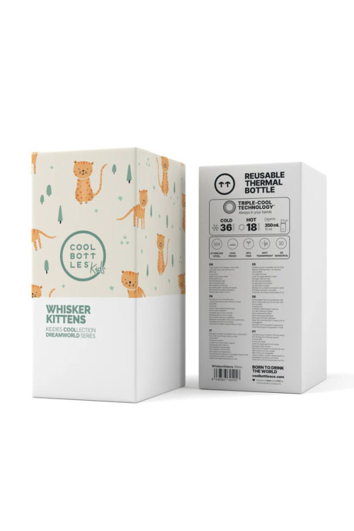 The Kiddie Bottle - Whisker Kittens 350ml COOL BOTTLES