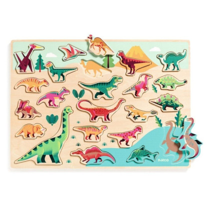 Encajable puzzlo dino DJECO