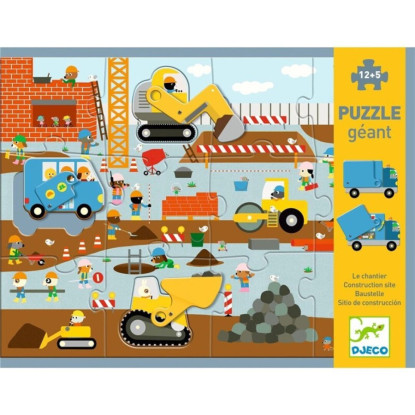 Puzzle Gigante Sitio de construcción DJECO