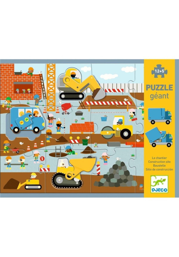 Puzzle Gigante Sitio de construcción DJECO