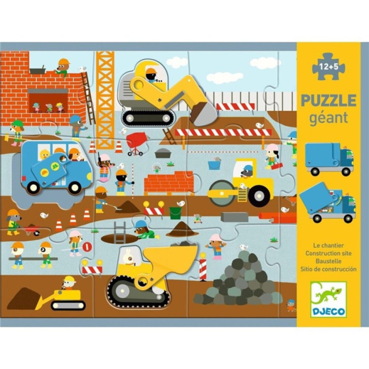 Puzzle Gigante Sitio de construcción DJECO