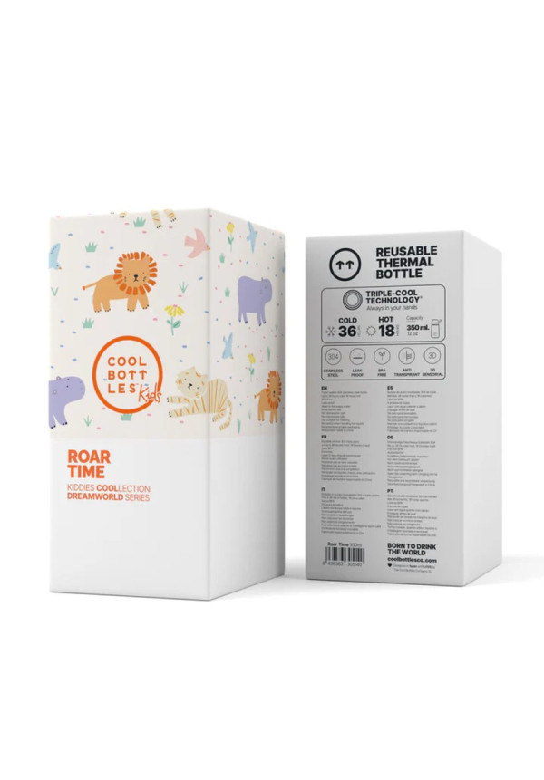 The Kiddie Bottle - Roar Time 350ml COOL BOTTLES 