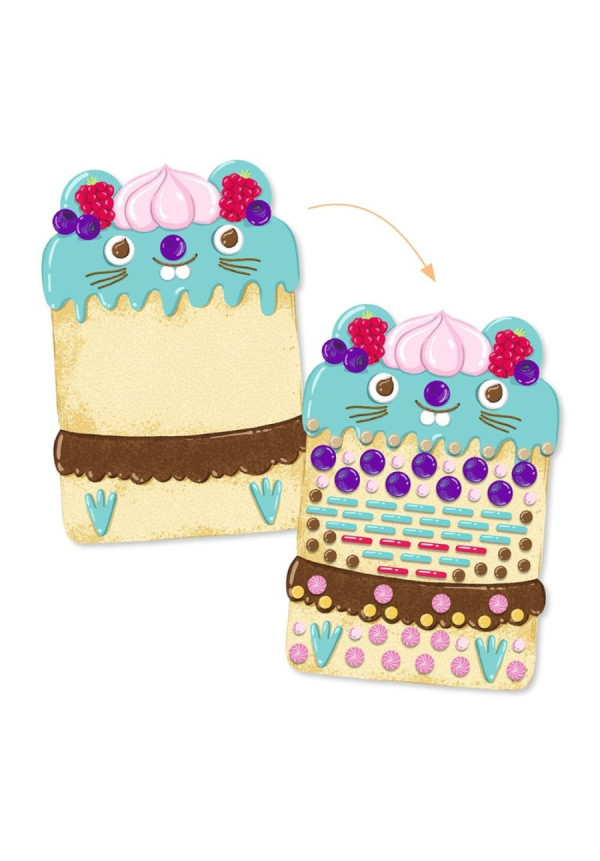 Collage pegatinas tartas y golosinas DJECO 