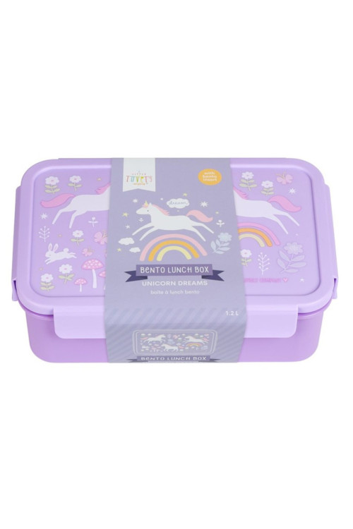Caja almuerzo bento Unicornios A LITTLE LOVELY COMPANY