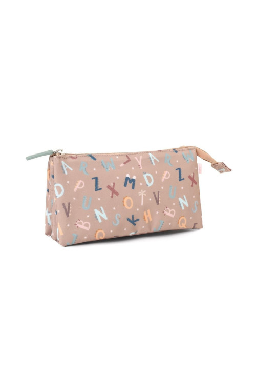 Estuche 3 Compartimentos Funny Letters TUTETE