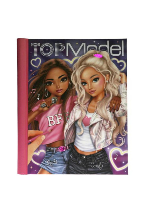 Libro para colorear con LED y sonido MY BFF Top Model BY DEPESCHE