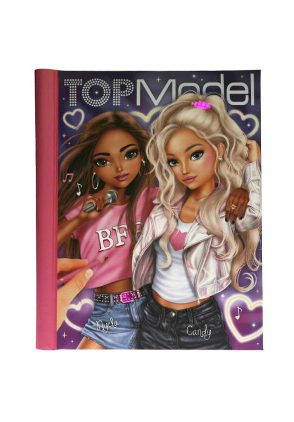 Libro para colorear con LED y sonido MY BFF Top Model BY DEPESCHE
