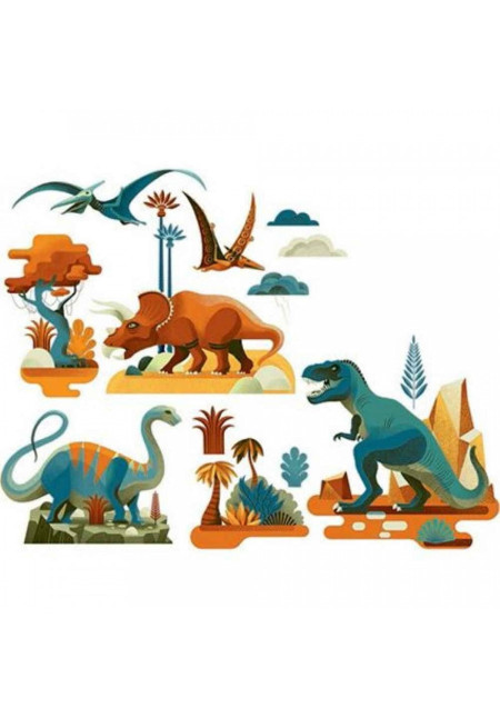 Stickers ventana Dinosaurios DJECO Stickers ventana Dinosaurios DJECO