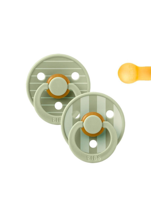 2 Chupetes BIBS Studio Colour Round Pin Sage Mix BIBS