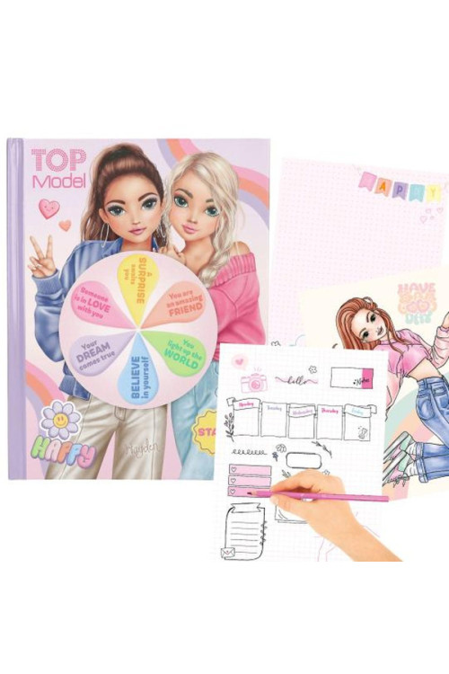 Libro de estados de ánimo para colorear con luz Top Model BY DEPESCHE