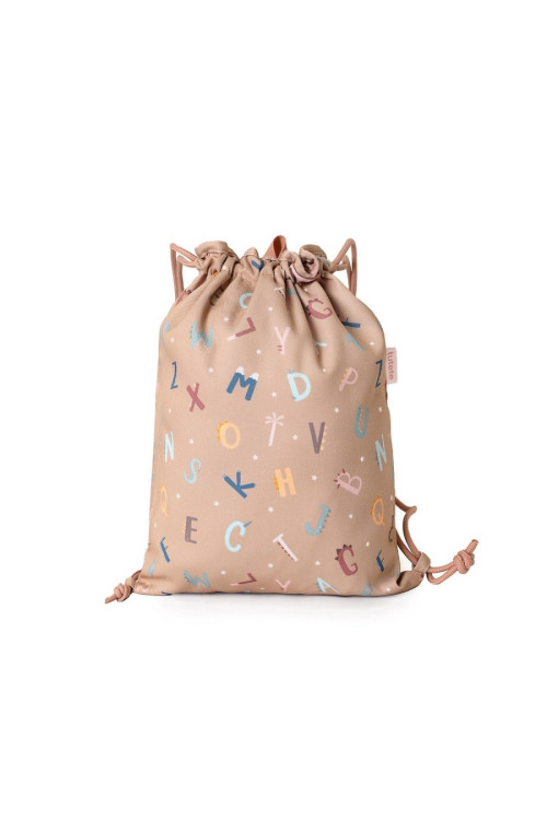 Mochila saco tela Funny Letters TUTETE