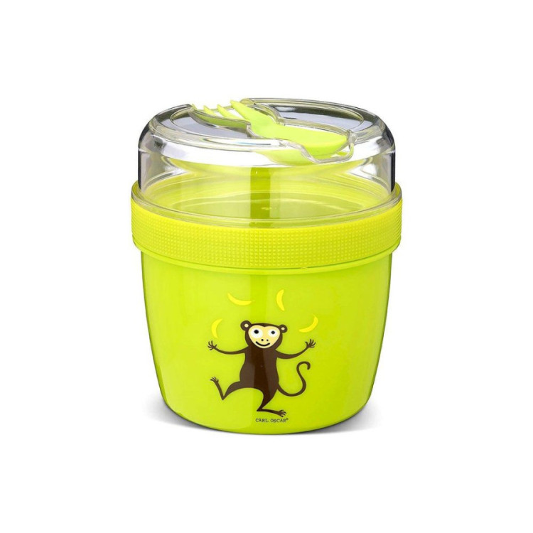 Fiambrera Snack N'ice Cup L mono lima CARL OSCAR