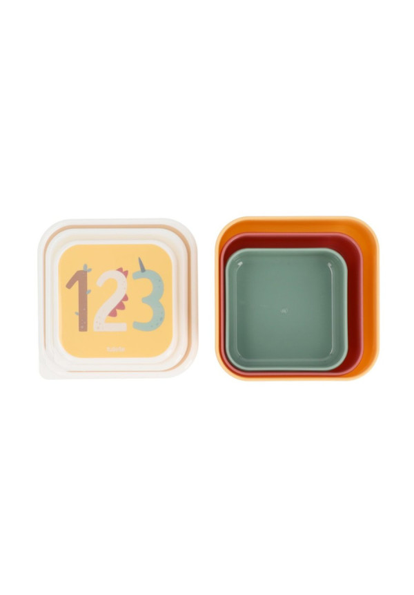 3 Cajas Almuerzo Funny Letters TUTETE