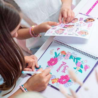 Libro para colorear con LED y sonido MY BFF Top Model BY DEPESCHE