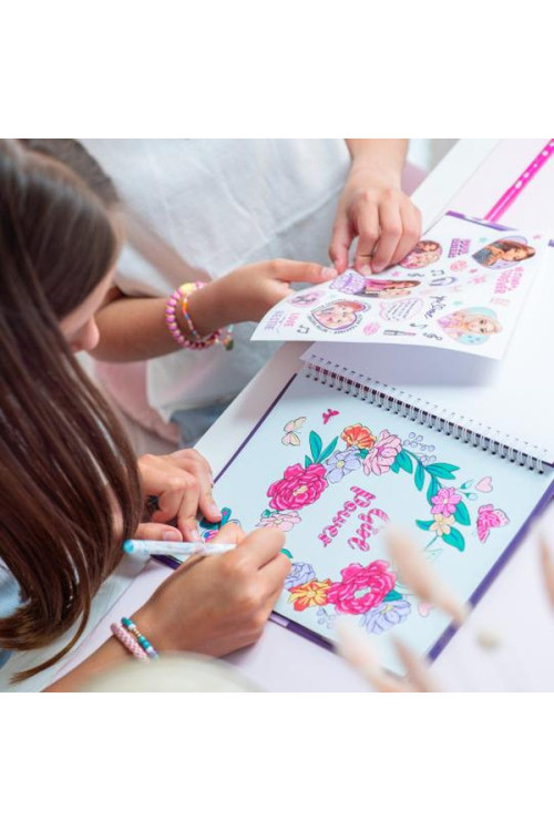 Libro para colorear con LED y sonido MY BFF Top Model BY DEPESCHE