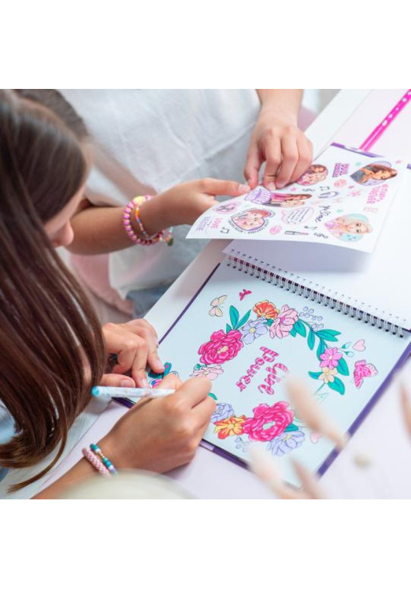 Libro para colorear con LED y sonido MY BFF Top Model BY DEPESCHE