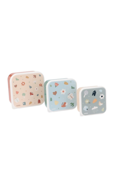 3 Cajas Almuerzo Geometric Nature TUTETE