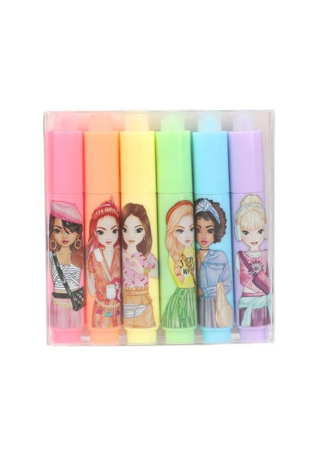 Rotuladores mini fluorescentes borrables Top Model BY DEPESCHE