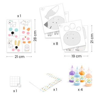 Pintura con dedos a la obra DJECO Pintura con dedos a la obra DJECO