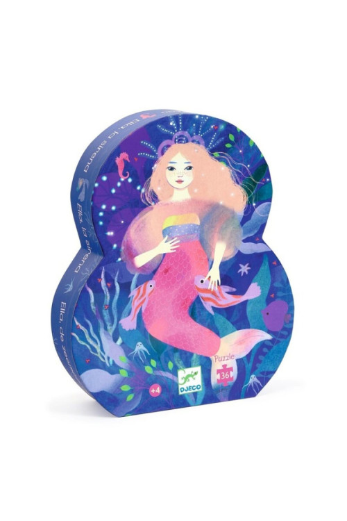 Puzzle  Silueta Ella, la sirena DJECO