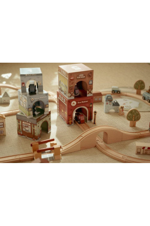 Torre encajable ciudad con coches LITTLE DUTCH
