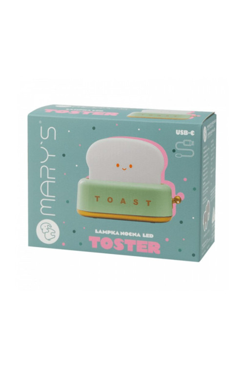 lampara de noche led tostadora verde MARY´S