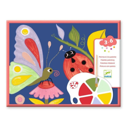 Pintura con paleta Los bichitos DJECO