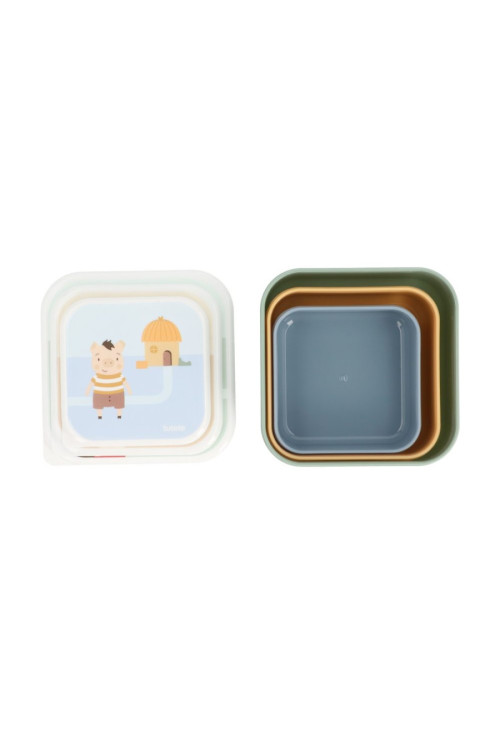 3 Cajas Almuerzo The Three Little Pigs TUTETE