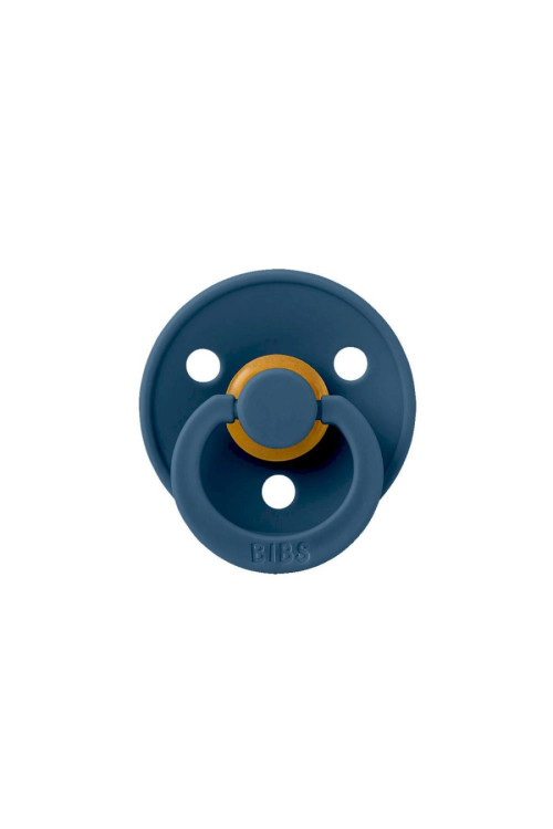 2 Chupetes BIBS Colour Round Dusty Blue/Steel Blue BIBS