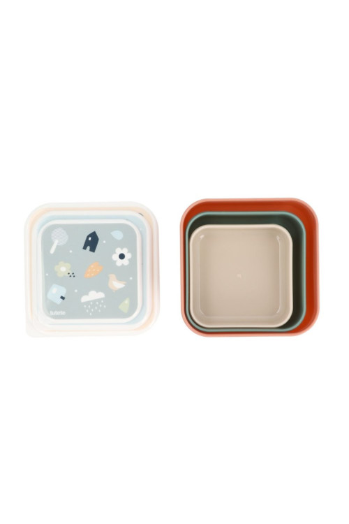 3 Cajas Almuerzo Geometric Nature TUTETE